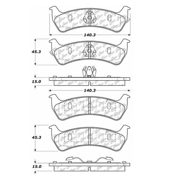 Centric Premium Pads, 300.06250